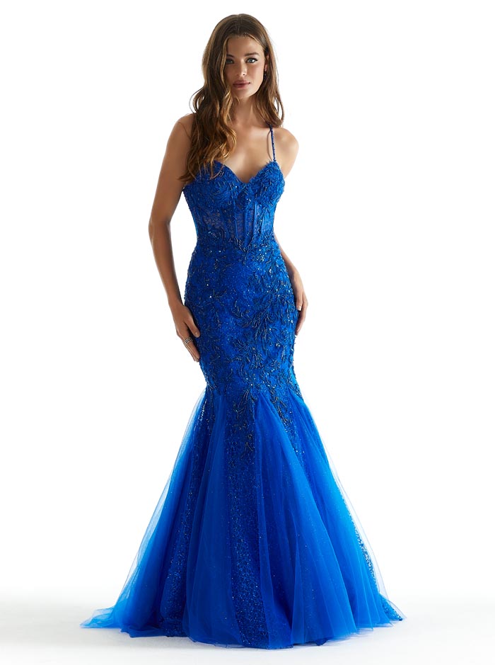 47085 - Royal Blue Dress (Mori Lee)